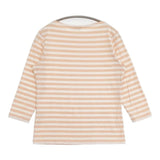 marimekko 七分袖 コットン ボーダー Ｔシャツ カットソー ピンク ホワイト レディース マリメッコ【中古】6-0510M∞