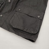 Barbour Bedale OS Wax サイズ36 222MWX1679 オーバーサイズ ビデイル ワックス ジャケット ブラック メンズ バブアー【中古】6-0925T♪