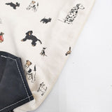 TEMBEA BAGUETTE TOTE DOG 犬柄 バゲットトート トートバッグ キナリ レディース テンベア【中古】6-0712G∞