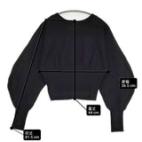 ROSE BUD 2WAYクロップドカーディガン 6003122006 カーディガン ブラック レディース ローズバッド【中古】6-0810M∞