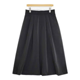 ZARA 2タックスカート ポリエステル サイズL ロングスカート ブラック レディース ザラ【中古】6-0810M∞