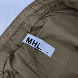 MHL. SUPERFINE TWILL 595-6142505 コットン パンツ ベージュ レディース エムエイチエル【中古】6-0810G∞