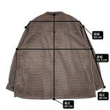 MHL. TINY GINGHAM COTTON SHIRT プルオーバーシャツ コットン 定価20900円 595-2153509 長袖シャツ ブラウン ブラック レディース エムエイチエル【中古】6-0810M∞