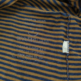 45R/45rpm 縞天竺の四角Tシャツ インディゴ 定価18700円 長袖Ｔシャツ カットソー ロンＴ ネイビー ブラウン レディース フォーティーファイブアールピーエム【中古】6-0523M∞
