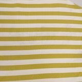 maillot border drop shoulder s/s Ｔ-shirt ドロップショルダーボーダーTシャツ 定価7590円 半袖Ｔシャツ カットソー ホワイト イエロー レディース マイヨ【中古】6-0615S∞