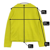 BEAMS BOY リングドットカーディガン スナップボタン ライム 定価8580円 カーディガン イエロー系 レディース ビームスボーイ【中古】6-0810M∞