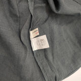 LA MARINE FRANCAISE リネンキュプラ バックボタン 製品洗い スクエアネック ブラウス シャツ ブルーグレー レディース マリンフランセーズ【中古】6-0507M∞