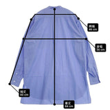 COMOLI バンドカラーシャツ サイズ1 定価26400円 U03-02002 長袖シャツ ブルー メンズ コモリ【中古】6-0610M∞