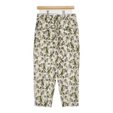 atelier naruse デヴォ社 プリントシリーズ botanical ボタニカル テーパード パンツ f05089-b 定価20900円 パンツ ベージュ グリーン レディース アトリエナルセ【中古】6-0507M∞
