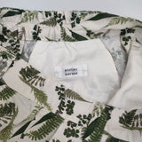 atelier naruse デヴォ社 プリントシリーズ botanical ボタニカル テーパード パンツ f05089-b 定価20900円 パンツ ベージュ グリーン レディース アトリエナルセ【中古】6-0507M∞