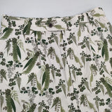 atelier naruse デヴォ社 プリントシリーズ botanical ボタニカル テーパード パンツ f05089-b 定価20900円 パンツ ベージュ グリーン レディース アトリエナルセ【中古】6-0507M∞
