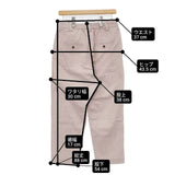 atelier naruse コットンナイロンギャバジンテーパードパンツ 定価19800円 na-F5089-A パンツ ピンク レディース アトリエナルセ【中古】6-0507M∞
