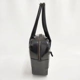 Conges payes フェイクレザー 三角バッグ トライアングルハンドバッグ トートバッグ ブラック レディース コンジェ ペイエ【中古】6-0712G∞
