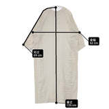 evam eva E231T101 cotton one piece 定価38500円 日本製 ワンピース ベージュ レディース エヴァムエヴァ【中古】6-0507M∞