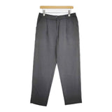evam eva cotton double tuckPT 定価30800円 E201T011 日本製 サイズ2 パンツ グレー レディース エヴァムエヴァ【中古】6-0810G∞