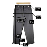 evam eva cotton double tuckPT 定価30800円 E201T011 日本製 サイズ2 パンツ グレー レディース エヴァムエヴァ【中古】6-0810G∞