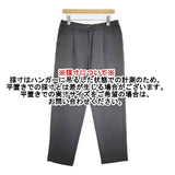 evam eva cotton double tuckPT 定価30800円 E201T011 日本製 サイズ2 パンツ グレー レディース エヴァムエヴァ【中古】6-0810G∞