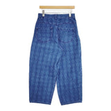 Jocomomola タックデニムパンツ コットン サイズ42 Molinillos ワイド デニムパンツ ブルー レディース ホコモモラ【中古】6-0810G∞