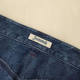 Jocomomola タックデニムパンツ コットン サイズ42 Molinillos ワイド デニムパンツ ブルー レディース ホコモモラ【中古】6-0810G∞