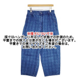 Jocomomola タックデニムパンツ コットン サイズ42 Molinillos ワイド デニムパンツ ブルー レディース ホコモモラ【中古】6-0810G∞