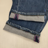 Desigual サイド刺繍 花柄 ストレッチデニムパンツ サイズ34 デニムパンツ ブルー レディース デジグアル【中古】6-0810G∞