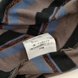 Vivienne Westwood Red Label 変形 ボーダーTシャツ オーブ刺繍 50101M 16-01-522013 サイズ2 半袖Ｔシャツ カットソー グレー ブラック レディース ヴィヴィアンウエストウッドレッドレーベル【中古】6-0525S◎