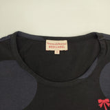 Vivienne Westwood Red Label ドット オーブ刺繍 半袖Ｔシャツ カットソー ブラック ネイビー レディース ヴィヴィアンウエストウッドレッドレーベル【中古】6-0615S∞