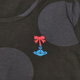 Vivienne Westwood Red Label ドット オーブ刺繍 半袖Ｔシャツ カットソー ブラック ネイビー レディース ヴィヴィアンウエストウッドレッドレーベル【中古】6-0615S∞