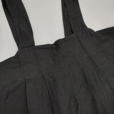 nest Robe 01234-1446 ブラックリネンボックス吊りワンピース ジャンパースカート ワンピース 23AW ブラック レディース ネストローブ【中古】6-0507M∞