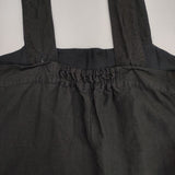 nest Robe 01234-1446 ブラックリネンボックス吊りワンピース ジャンパースカート ワンピース 23AW ブラック レディース ネストローブ【中古】6-0507M∞