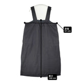 nest Robe 01234-1446 ブラックリネンボックス吊りワンピース ジャンパースカート ワンピース 23AW ブラック レディース ネストローブ【中古】6-0507M∞