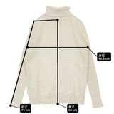 veritecoeur コットンカシミヤ タートルネックニット リブ VCK-139 セーター ニット アイボリー レディース ヴェリテクール【中古】6-0820T∞