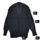 MARGARET HOWELL 578-2264001 LONG STAPLE COTTON KNIT 日本製 カーディガン 22AW ネイビー レディース マーガレットハウエル【中古】6-0810M∞