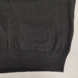 MARGARET HOWELL 578-2162003 COTTON HEMP 半袖 セーター ニット ブラック レディース マーガレットハウエル【中古】6-0507M∞