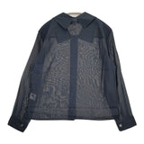 MARGARET HOWELL オーガンジーシアーシャツ 578-2253011 COTTON ORGANZA 長袖シャツ ネイビー レディース マーガレットハウエル【中古】6-0810M∞
