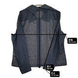 MARGARET HOWELL オーガンジーシアーシャツ 578-2253011 COTTON ORGANZA 長袖シャツ ネイビー レディース マーガレットハウエル【中古】6-0810M∞