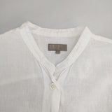 MARGARET HOWELL SOFT LINEN 578-2151001 ノースリーブ ブラウス シャツ ホワイト レディース マーガレットハウエル【中古】6-0615S∞