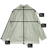 MARGARET HOWELL COTTON CHAMBRAY フライフロントシャツ サイズ2 578-0253609 シャツ ライトグリーン レディース マーガレットハウエル【中古】6-0606G◎