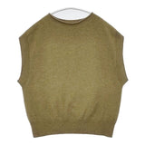 MARGARET HOWELL ウールカシミヤ 578-1261002 ノースリーブニット WOOL CASHMERE ベスト カーキ レディース マーガレットハウエル【中古】6-0820T∞