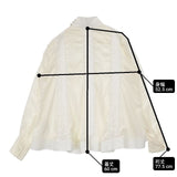 sacai luck ハイネック 15AWLU980 レース ブラウス シャツ オフホワイト レディース サカイ ラック【中古】6-0709M∞