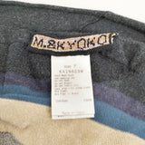M&KYOKO 佐藤繊維 アシンメトリー 定価35200円 KAIN623W コットン カーディガン グレー 多色 レディース エムアンドキョウコ【中古】6-0709T◎