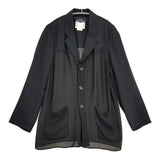 tricot COMME des GARCONS シアー ジャケット 90年代 ブラック レディース トリココムデギャルソン【中古】6-0520M∞