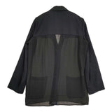 tricot COMME des GARCONS シアー ジャケット 90年代 ブラック レディース トリココムデギャルソン【中古】6-0520M∞