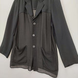 tricot COMME des GARCONS シアー ジャケット 90年代 ブラック レディース トリココムデギャルソン【中古】6-0520M∞