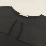 evam eva cotton pullover コットンプルオーバー 定価26400円 E261K095 サイズM ニット 26SS ブラック レディース エヴァムエヴァ【中古】6-0320M♪