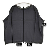 evam eva cotton pullover コットンプルオーバー 定価26400円 E261K095 サイズM ニット 26SS ブラック レディース エヴァムエヴァ【中古】6-0320M♪