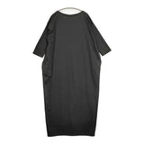 evam eva supima cotton one-piece スーピマコットンワンピース サイズM 定価34100円 E261C071 26SS ブラック レディース エヴァムエヴァ【中古】6-0320M♪