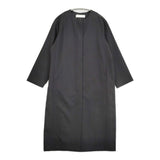 evam eva no-collar coat ウールノーカラーコート E251T017 サイズ1 コート 25SS ブラック レディース エヴァムエヴァ【中古】6-0320M♪