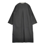 evam eva no-collar coat ウールノーカラーコート E251T017 サイズ1 コート 25SS ブラック レディース エヴァムエヴァ【中古】6-0320M♪