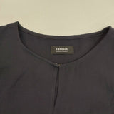 JOURNAL STANDARD L'essage 定価13000円 半袖 ブラウス シャツ ネイビー レディース ジャーナルスタンダードレサージュ【中古】6-0615S∞
